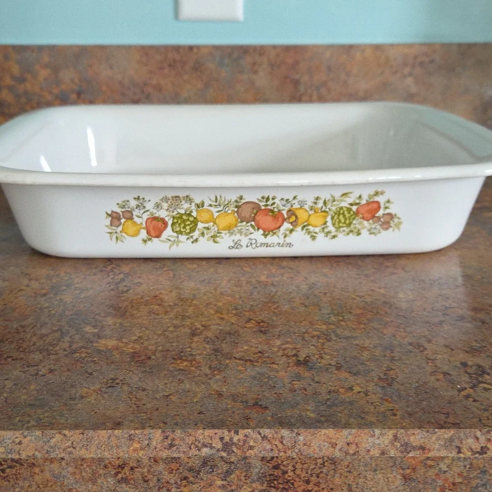 Vintage Corningware Spice O' Life Le Romarin Roasting Pan A-21